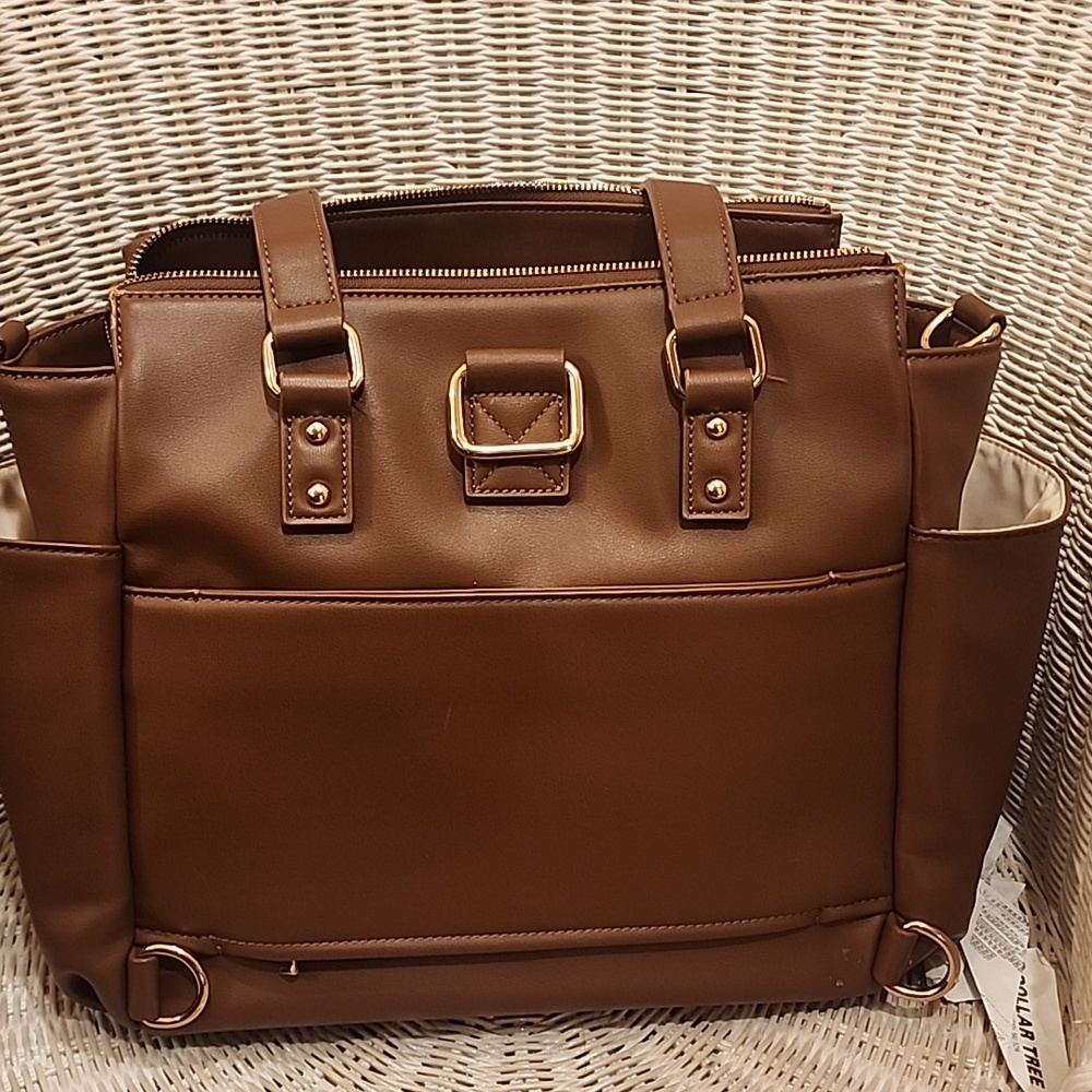 White Elm Brown Tote Bag